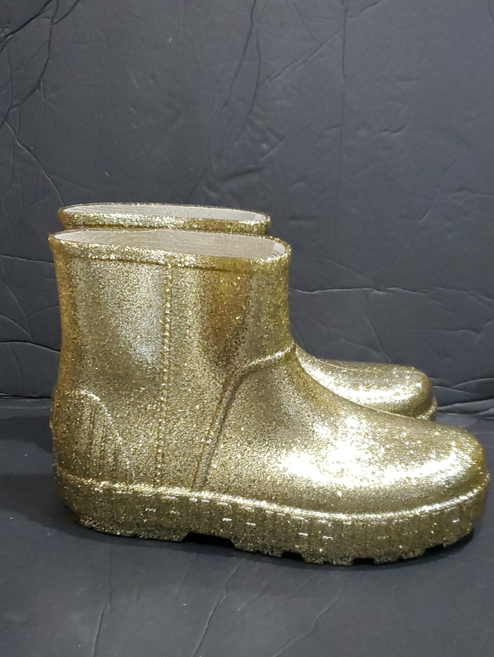 Ugg Drizlita Gold Glitter ankle rain boots size 9‎ brand new